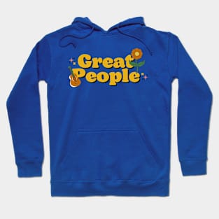 Vintage Retro Happy Great People Hoodie